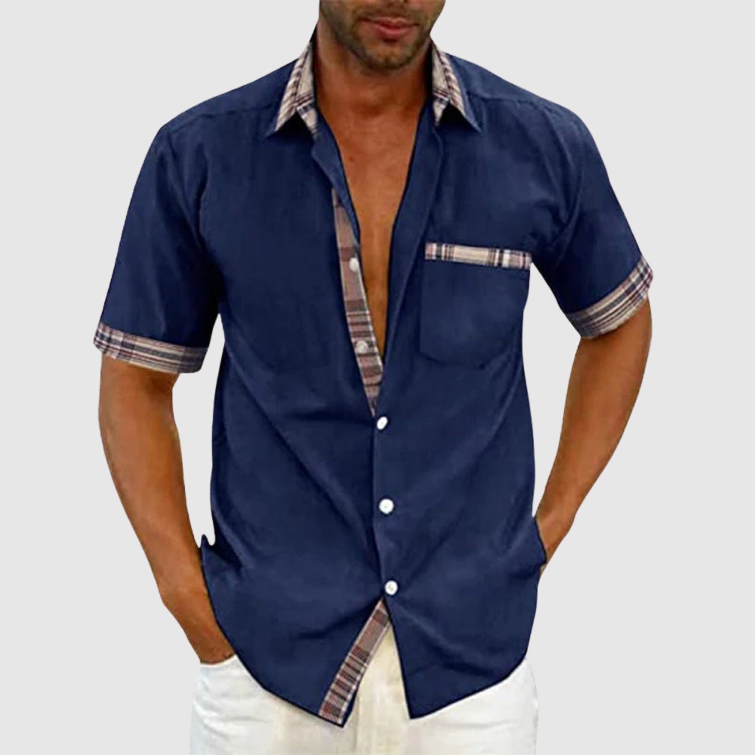 Bruno - Camicia ampia a maniche corte