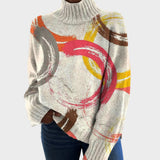 Edoarda - Maglione artistico a collo alto