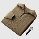 Angelo - Gilet Taranto con zip in lana merino