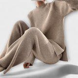 Albertina - Completo Cosy in 2 pezzi in maglia a coste
