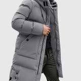 Giovanni - Cappotto lungo trapuntato con cappuccio