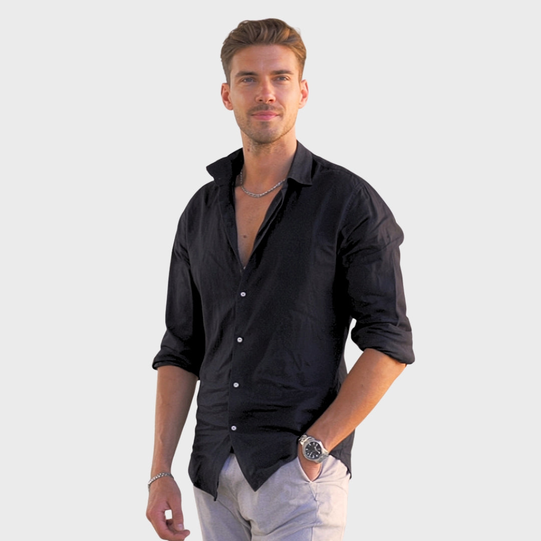 Leonardo - Camicia casual in lino