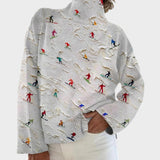 Camilla - Maglione artistico a collo alto