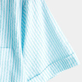 Camicia estiva da uomo in cotone a maniche corte con taschino