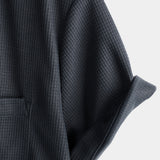 Camicia estiva da uomo a quadri ampia con bottoni