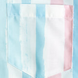 Camicia estiva da uomo a righe blu e rosa