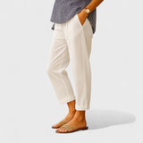 Ottilia - Pantaloni estivi in lino e cotone