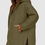 Cristina - Cappotto invernale oversize con cappuccio