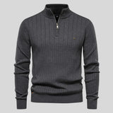 Silvio - Maglione con zip al collo
