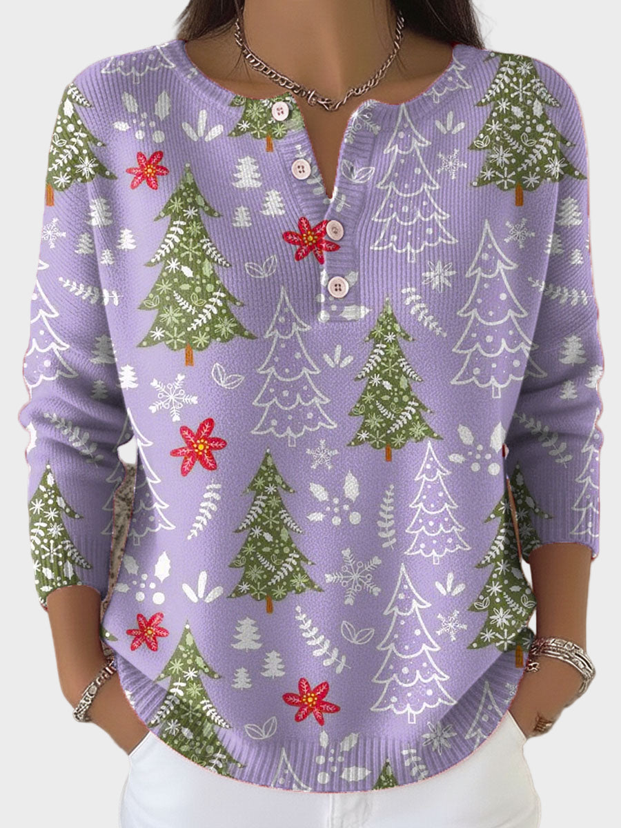 Iris - Maglione natalizio con bottoni