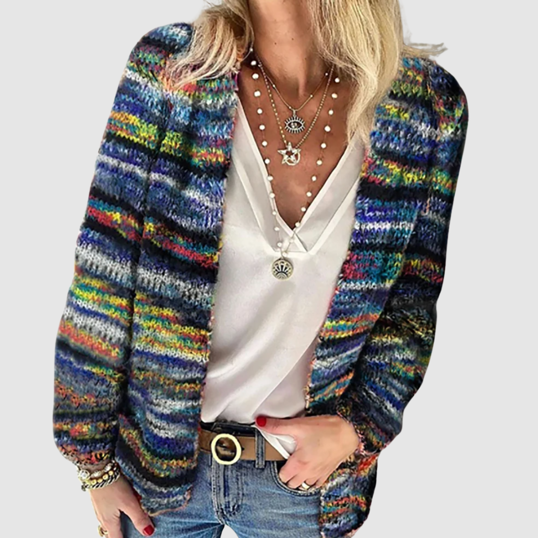 Nicoletta - Cardigan multicolore piacevole