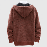 Mirko - Cappotto intrecciato con cappuccio