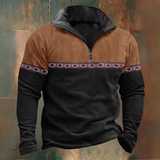 Maglione a lupetto con mezza zip