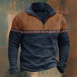Maglione a lupetto con mezza zip