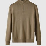 Alberto - Maglione Capri con zip in lana merino