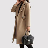 Clara - Cappotto in lana con cintura
