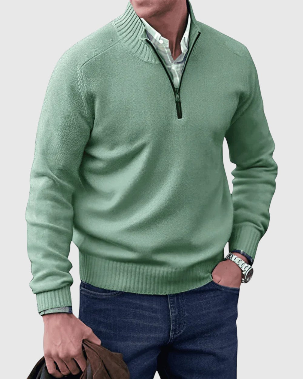 Fabio - Cardigan con zip