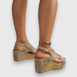 Mia - Sandali vintage con plateau