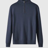Alberto - Maglione Capri con zip in lana merino