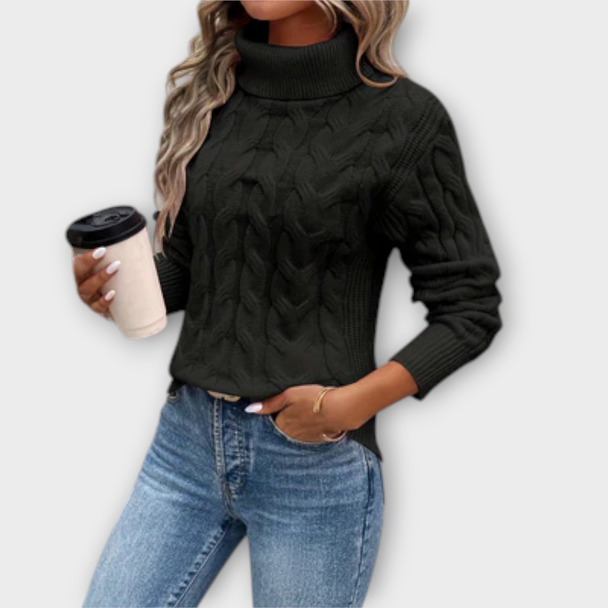 Amelia - Maglione elegante a collo alto