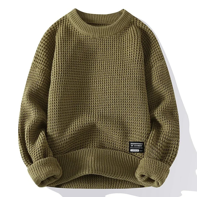 Enrico - Maglione premium da uomo Lione a nido d'ape per eleganza e comfort