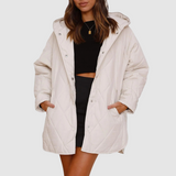 Cristina - Cappotto invernale oversize con cappuccio
