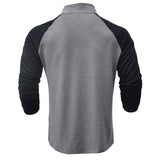 Camicia in cotone con collo alla coreana