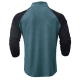 Camicia in cotone con collo alla coreana