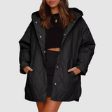 Cristina - Cappotto invernale oversize con cappuccio