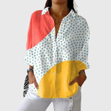 Blusa leggera e colorata con stampe