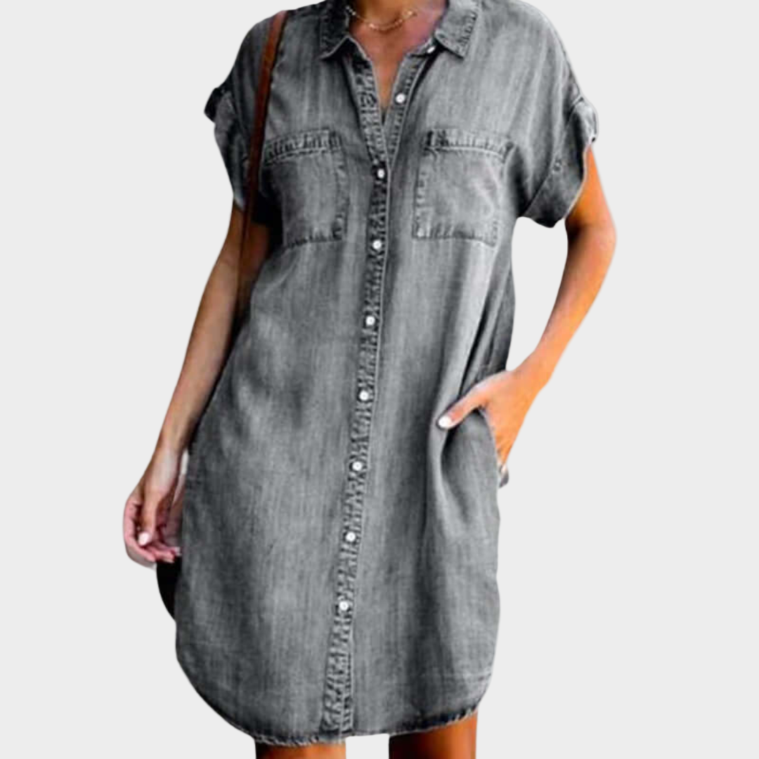 Anna - Abito ampio in denim