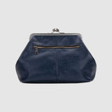 Leontina - Borsa in pelle con chiusura retrò