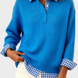 Vittoria - Maglione colorato patchwork a quadri
