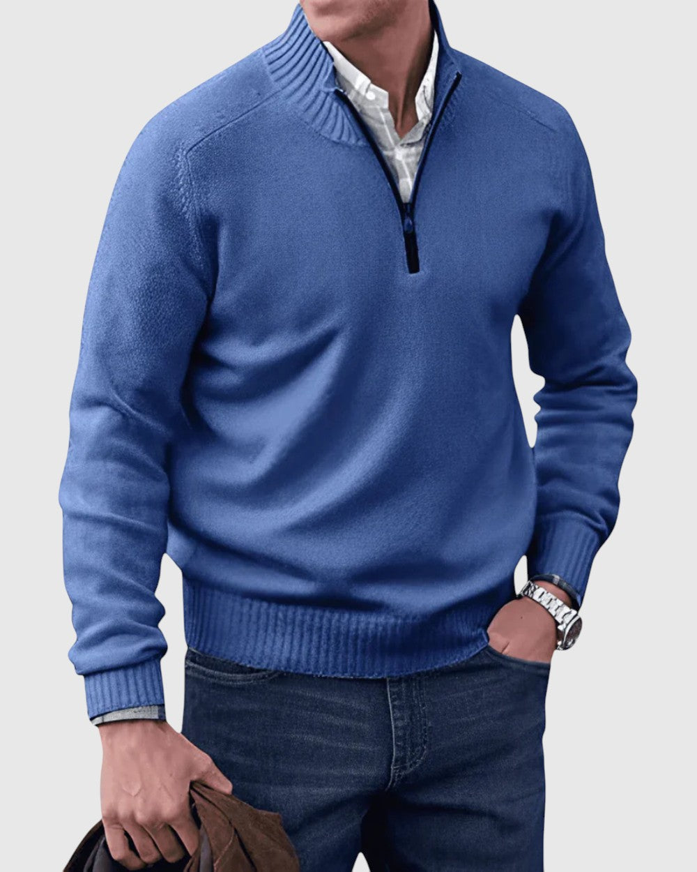 Fabio - Cardigan con zip