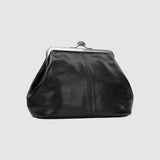 Leontina - Borsa in pelle con chiusura retrò
