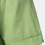 Camicia guayabera da uomo in lino a maniche corte
