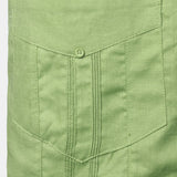 Camicia guayabera da uomo in lino a maniche corte
