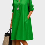 Astrid - Abito midi verde smeraldo