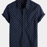 Camicia da uomo a maniche corte stampata