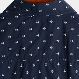 Camicia da uomo a maniche corte stampata