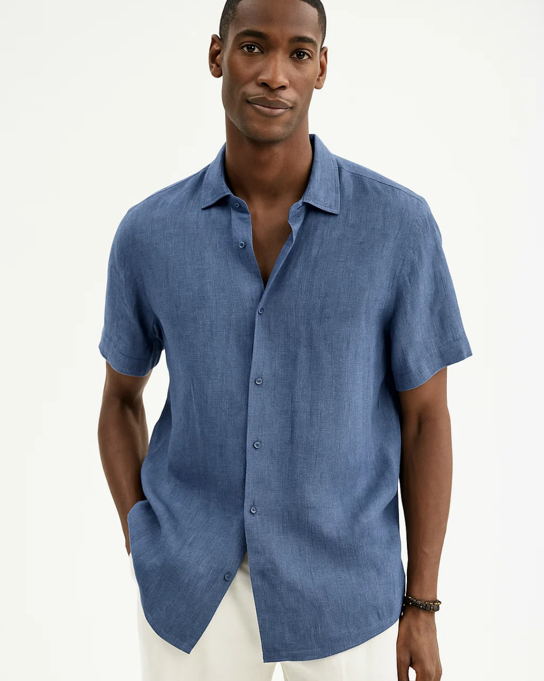 Camicia con bottoni - Colletto aperto