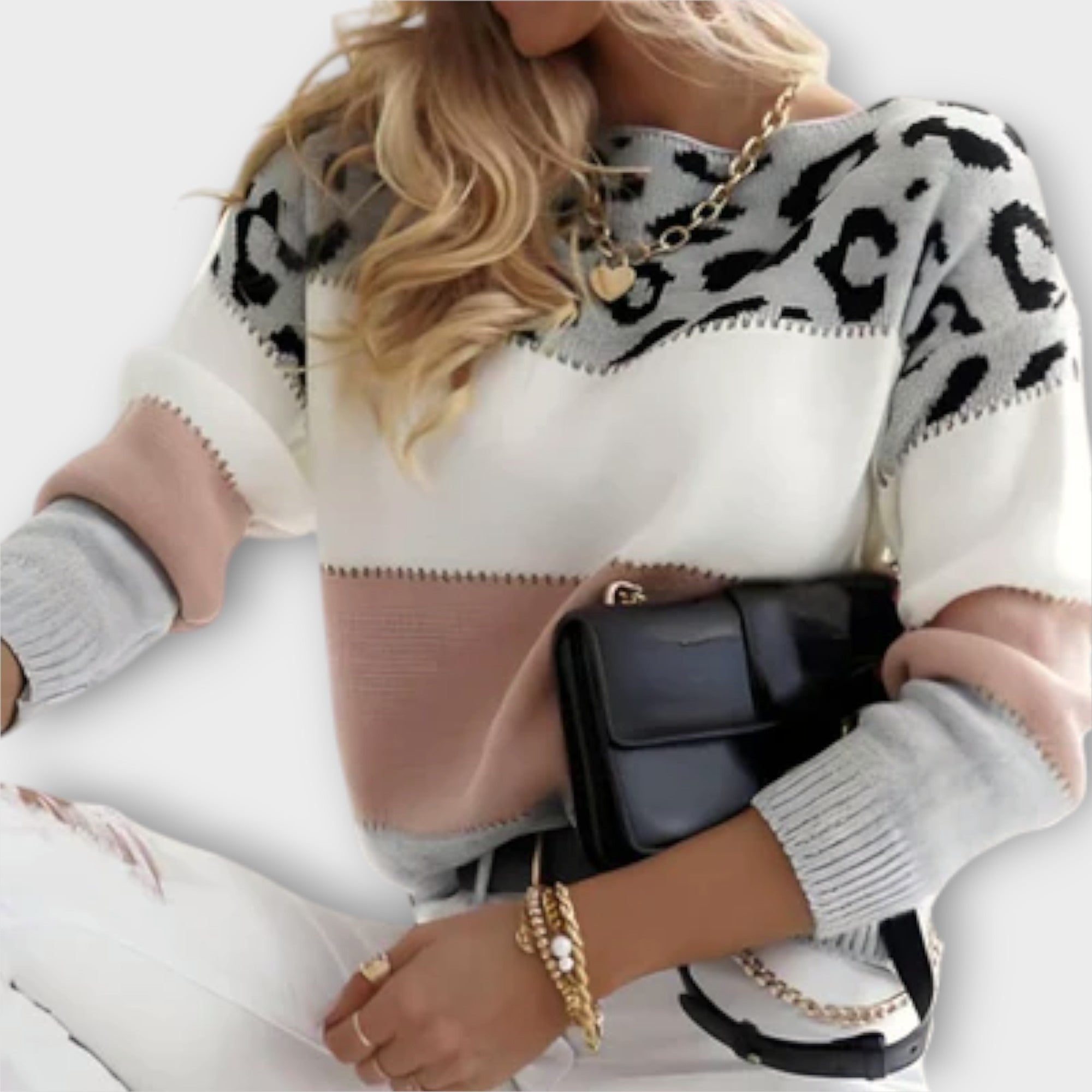 Fabrizia - Maglione ampio leopardato