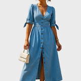 Nina - Abito in denim brillante