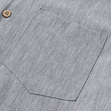 Camicia sportiva da uomo grigia a maniche corte