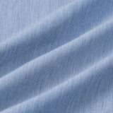 Camicia sportiva da uomo blu a maniche corte