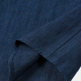 Camicia henley casual da uomo a maniche corte in tinta unita