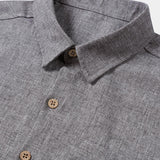 Camicia casual da uomo a maniche corte con bottoni