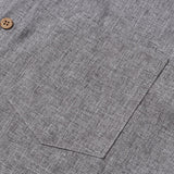 Camicia casual da uomo a maniche corte con bottoni