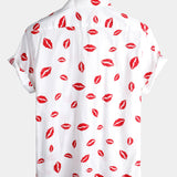 Camicia da vacanza da uomo a maniche corte con tasca