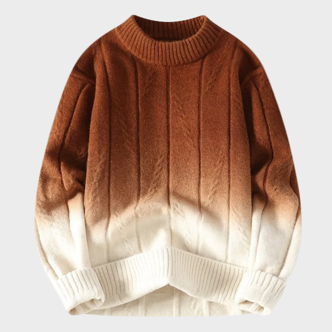 Maglione tinto sfumato
